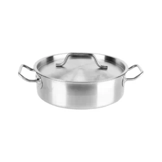 Кастрюля нерж с тройным дном 400х150мм объем 18L с дв.ручками, 101328 (Viatto)