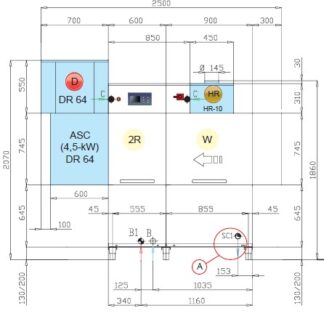 МАШИНА ПОСУДОМОЕЧНАЯ DIHR RX 246 SX+DDE+DR64+HR10