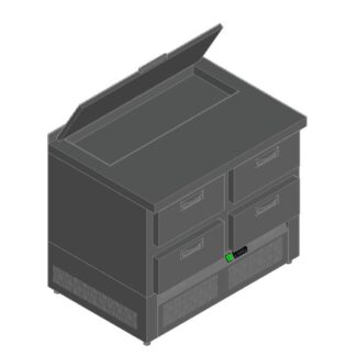 СТОЛ ДЛЯ САЛАТОВ HICOLD SLE2-22GN (1/6) C КРЫШК.