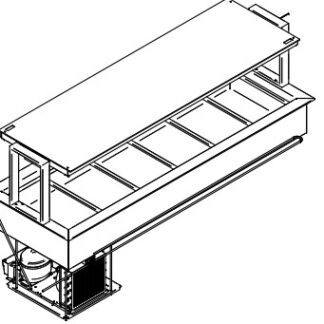 ПРИЛАВОК ХОЛОД. ENOFRIGO DOGE SVT FISSA 2000 RF ВСТР.