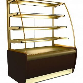 Витрина холодильная K70 VH 1,3-1 LIGHT Chocolate цвет по схеме (стандарт, пластик 0012 (коричневый))