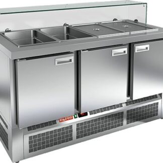 СТОЛ ДЛЯ САЛАТОВ HICOLD SLE3-111GN НИЗКОЕ СТЕКЛО