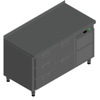 СТОЛ С ОХЛАЖД.ШКАФОМ HICOLD GN32/TN