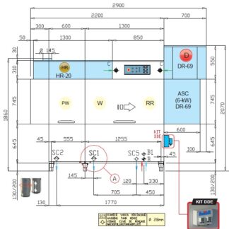 МАШИНА ПОСУДОМОЕЧНАЯ DIHR RX 184 SX+DDE+DR69+HR20