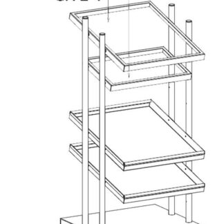 ДИСПЕНСЕР ДЛЯ КОНТЕЙНЕРОВ И СТАКАНОВ APACH CHEF LINE LDCG76