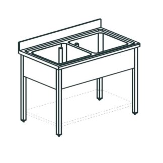 ВАННА МОЕЧНАЯ APACH CHEF LINE L2S106-44