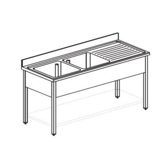 ВАННА МОЕЧНАЯ APACH CHEF LINE L2S166-54RW