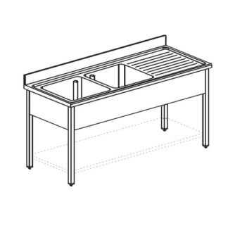 ВАННА МОЕЧНАЯ APACH CHEF LINE L2S197-65RW