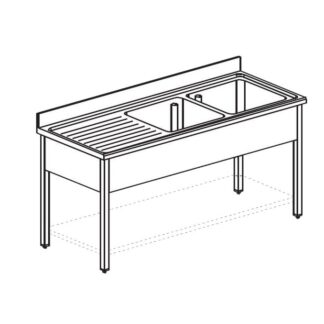 ВАННА МОЕЧНАЯ APACH CHEF LINE L2S217-65LW