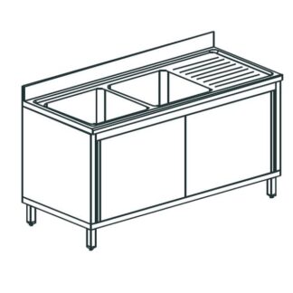 ВАННА МОЕЧНАЯ APACH CHEF LINE L2S186-54RWSD