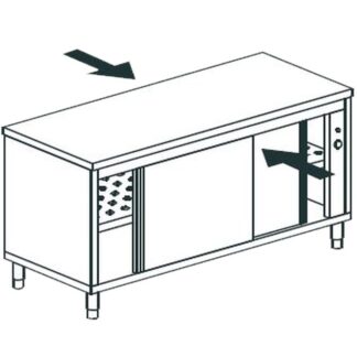 СТОЛ ТЕПЛОВОЙ СКВОЗНОЙ APACH CHEF LINE LHC613SH2PT