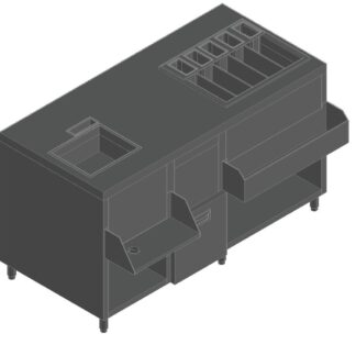 СТАНЦИЯ БАРНАЯ С БОРТОМ HICOLD НБМКС-15/6ПК +100ММ СТОЛЕШН.