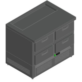 СТОЛ ДЛЯ САЛАТОВ HICOLD SLE1-22GN (1/3) О БЕЗ КРЫШКИ