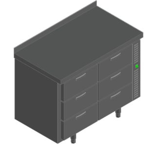 СТОЛ С ОХЛАЖД.ШКАФОМ HICOLD SN 33/TN P БЕЗ АГРЕГАТА
