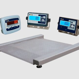 ВЕСЫ ПЛАТФОРМЕННЫЕ НИЗКОПРОФЕЛЬНЫЕ MAS PM4RЕ-0.6 (с индикатором на стойке) RS-232