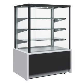 Витрина кондитерская Полюс KC70 VM 0,6-1 LIGHT 9006-9005 (ВХСв-0,6д Carboma Cube ТЕХНО)