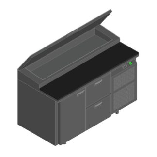 СТОЛ ДЛЯ ПИЦЦЫ HICOLD PZ1-12/GN (1/3H)