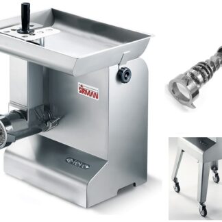 МЯСОРУБКА SIRMAN TC-32 BUFFALO 4HP (ПОЛН. УНГЕР) 3Ф. НА НОЖКАХ С КОЛЕСАМИ