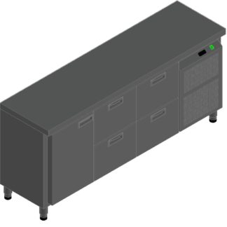 СТОЛ С ОХЛАЖД.ШКАФОМ HICOLD BN 122/TN О