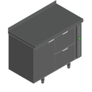 СТОЛ С ОХЛАЖД.ШКАФОМ HICOLD SN 12/TN P БЕЗ АГРЕГАТА
