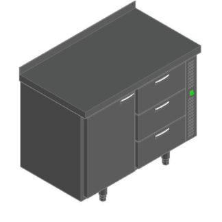 СТОЛ С ОХЛАЖД.ШКАФОМ HICOLD SN 13/TN P БЕЗ АГРЕГАТА
