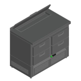 СТОЛ ДЛЯ САЛАТОВ HICOLD SLE2-22SN (1/6) C КРЫШК.