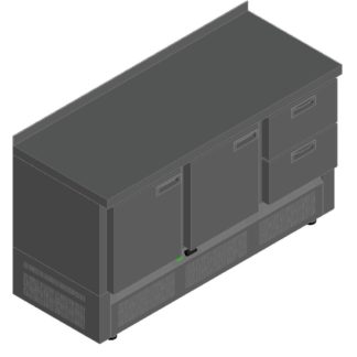 СТОЛ С ОХЛАЖД.ШКАФОМ HICOLD SNES 112/TN О