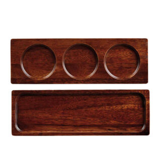 Блюдо деревянное 27х9см, двухстороннее, Buffet Wood ZCAWSWBD1
