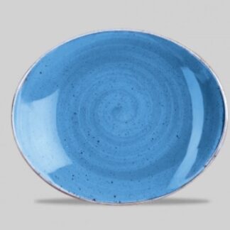Блюдо овальное 19,2см, без борта, Stonecast, цвет Cornflower Blue SCFSOP71