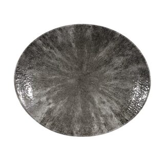 Блюдо овальное 27х22,9см, без борта, цвет Stone Quartz Black, Studio Prints STQBOP581