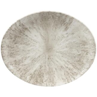 Блюдо овальное 31,7х25,5см, без борта, цвет Stone Agate Grey, Studio Prints STAGOP121