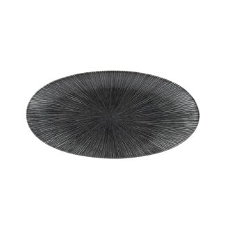 Блюдо овальное CHEFS 29,9х15см, без борта, цвет Agano Black, Studio Prints AGBLOV301