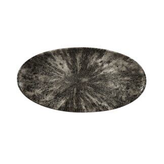 Блюдо овальное CHEFS 34,7х17,3см, без борта, цвет Stone Quartz Black, Studio Prints STQBOV351