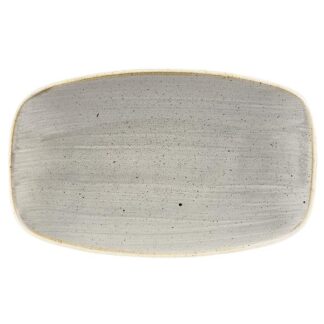 Блюдо прямоугольное 20х12,1см, без борта, Stonecast, цвет Peppercorn Grey SPGSXO71