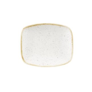 Блюдо прямоугольное CHEFS 15,4х12,6см, без борта, Stonecast, цвет Barley White SWHSOBL11