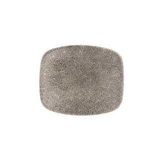 Блюдо прямоугольное CHEFS 15,4х12,6см, без борта, цвет Raku Quartz Black, Studio Prints RKBQOBL11