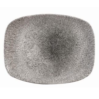 Блюдо прямоугольное CHEFS 26,1х20,2см, без борта, цвет Raku Quartz Black, Studio Prints RKBQOBL31