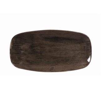 Блюдо прямоугольное CHEFS 29,8х15,3см, без борта, Stonecast Patina, цвет Iron Black PAIBXO111