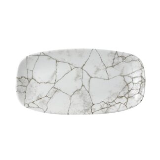Блюдо прямоугольное CHEFS 29,8х15,3см, без борта, цвет Kintsugi Agate Grey, Studio Prints KTAGXO111