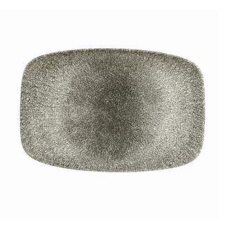 Блюдо прямоугольное CHEFS 30х19,9см, без борта, цвет Raku Quartz Black, Studio Prints RKBQOBL41