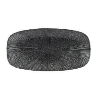 Блюдо прямоугольное CHEFS 35,5х18,9см, без борта, цвет Agano Black, Studio Prints AGBLXO141
