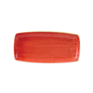 Блюдо сервировочное 35х18,5см, без борта, Stonecast, цвет Berry Red SBRSOP141