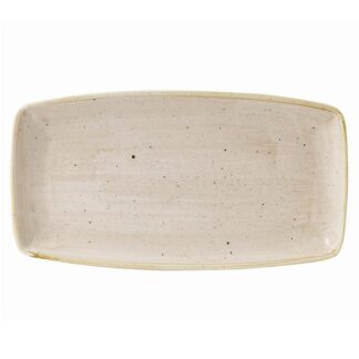 Блюдо сервировочное 35х18,5см, без борта, Stonecast, цвет Nutmeg Cream SNMSOP141