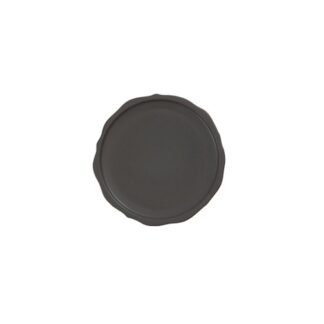 Блюдо сервировочное d17,5см h1,5см, край с бордюром, керамика, цвет NOIR SATINE, Sharing 963954