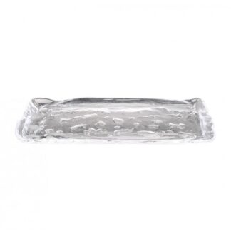 Блюдо стеклянное Лед прозрачное 34х11см h2см, Frost XGLAS-340