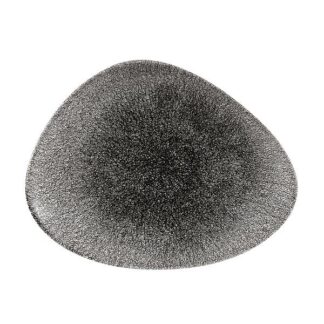 Блюдо треугольное CHEFS 26х20см, без борта, цвет Raku Quartz Black, Studio Prints RKBQTC261