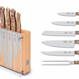 Набор ножей 6 предметов "Nature" с деревянными ручками, с подставкой 43700.NT01000.006