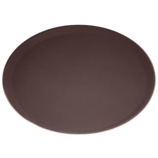 Поднос прорез. круглый d 40,5см, коричневый, серия Jiwins JW-R1600CT-BR