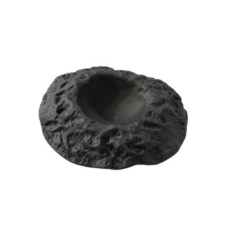 Салатник для комплиментов стеклянный Луна черный 125мл d22см, Crater XGLAS-401