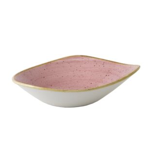 Салатник треугольный 0,60л d23,5см, без борта, Stonecast, цвет Petal Pink SPPSTRB91